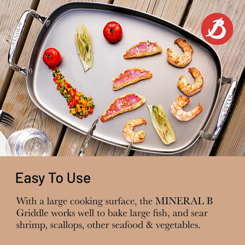 DE BUYER Cookware Grill Pans, Steel, Metallic, Medium - 4