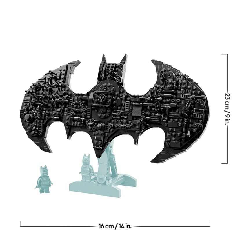 LEGO DC Batman Logo - Superhero Toy w/ 2 Collectible Minifigures - 3D DIY Wall Art or Room Decor - Gift Idea for 12+ Year Old Boys & Teenage Movie Fans - 76330 - 7