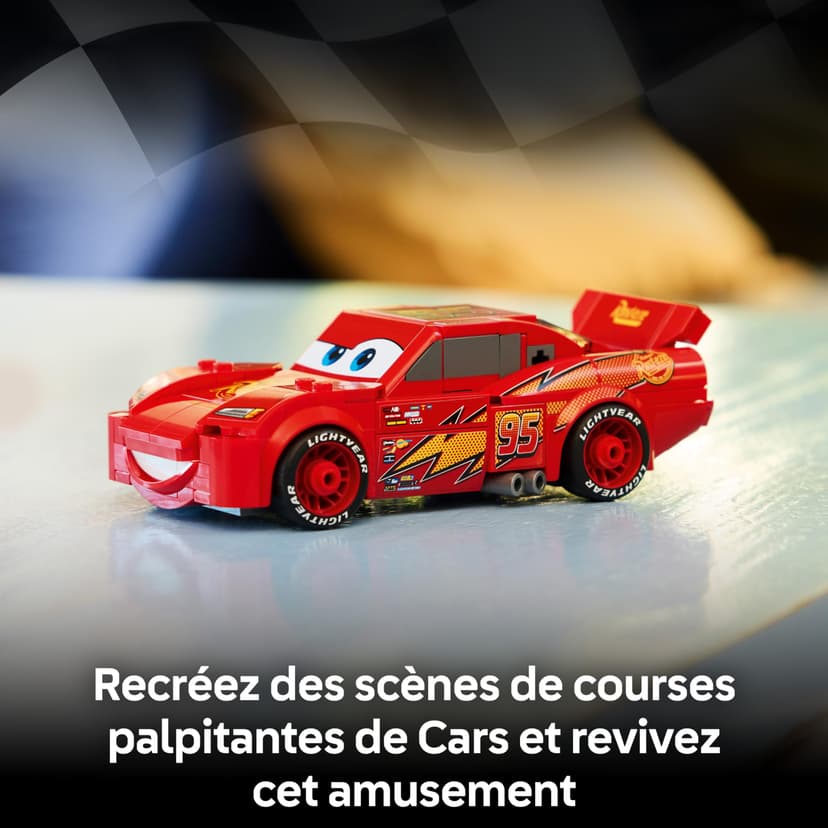 LEGO Speed Champions | Flash McQueen - Jouet Voiture de Course - Maquette Collector - Cadeau Disney pour Garçon ou Fille dès 9 Ans & Fans du Film Cars de Pixar 77255 - 3