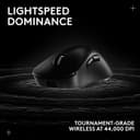 Logitech G PRO X SUPERLIGHT 2 DEX LIGHTSPEED Wireless Gaming Mouse, East Europe Packaging, 60g Pro-Grade Lightweight Mouse, 44k DPI Sensor, 8K Polling, USB-C, PC/Mac - Black - 5