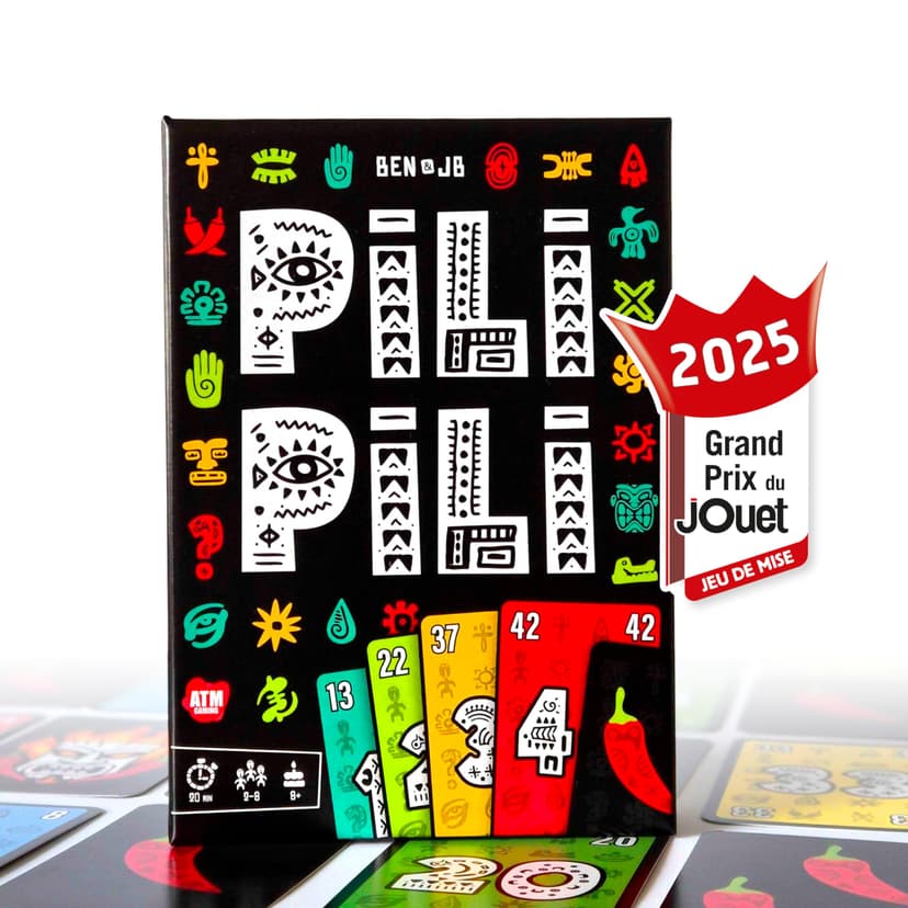 ATM Gaming PILI PILI | Board Game | Card Game for Families and Friends Ideal for Men and Women | 20 Minutes Playing Time | Ages 8+ - 1