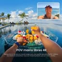 Insta360 GO 3S 64GB Arctic White - 4K Tiny Portable Vlogging Camera, Hands-Free POVs, Mount Anywhere, Stabilization, 140 Min Battery Life, 10m Waterproof, AI Editing, For Vlog, Travel, Outdoor - 3