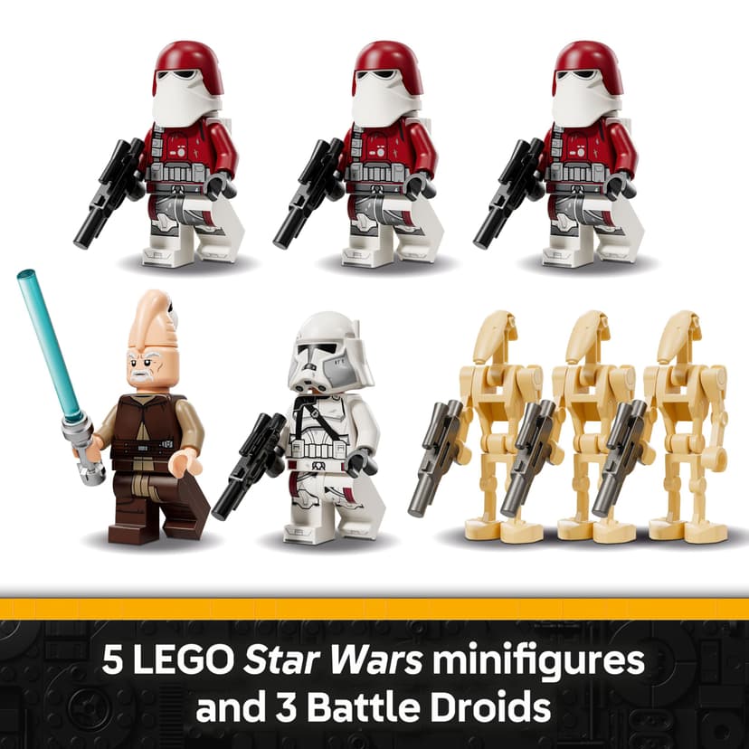 LEGO Star Wars 75413 Republic Juggernaut - Building Toy with 3 Droid Figures & 5 Minifigures incl. Ki-Adi-Mundi with a Lightsaber - Gift for 9+ Year Old Boys & The Clone Wars Fans - 6