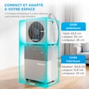 MIDEA Climatiseur PortaSplit Mobile Silencieux 4-in-1| 12000 BTU | Chauffage et Climatisation Portable Prêt à Poser 3,5kW- Clim Mobile avec rafraîchisseur, déshumidificateur, chauffage,ventilateur - 8