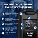 ALTO TS415 2500W 15-Inch Powered PA Speaker with 3 Channel Mixer, Bluetooth Streaming, Wireless Loudspeaker Linking, DSP and ALTO App - 5