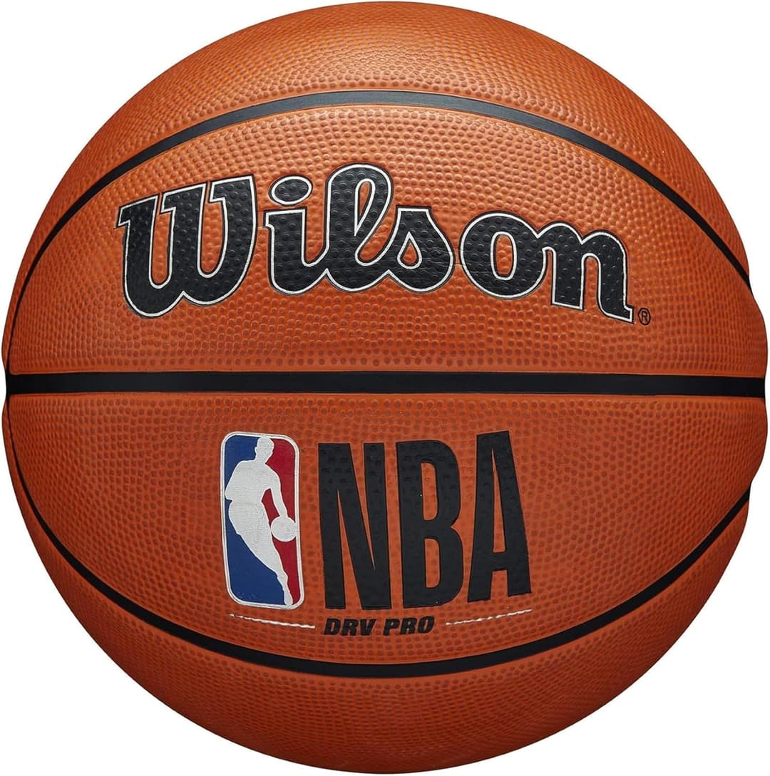 Wilson Basketball, NBA DRV Pro Model, Outdoor, Tackskin Rubber, Size: 7, Brown