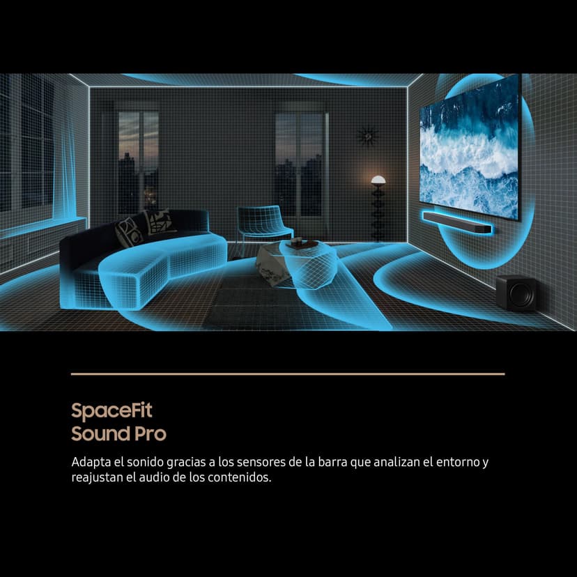 SAMSUNG 2025 HW-Q930F/ZF Soundbar - Dolby Atmos Wireless, Q-Symphony, 9.1.4 Channels, SpaceFit Sound Pro and Voice Assistant Compatible - 5
