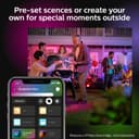 Philips Hue Impress White and Colour Ambiance Pedestal [UK Version - Black] Low Voltage. For Outdoor Lighting, Patio, Terrace, Garden. - 9