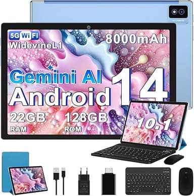 2026 Dernière Tablette Android, 10 Pouces, 22Go RAM + 128…