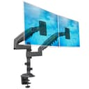 Ergosolid Heavy Duty Swivel Desk Mount with Gas Spring for Two 17-35 Inch LED LCD Monitors, VESA 75mm and 100mm up to 2x9 kg - 4