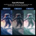 KTC 24.5 inch 400Hz 240Hz Gaming Monitor | Fast IPS 1ms | FHD 1080P Monitor | HDR 400 128% sRGB | HDMI x2, DP x2 |Tilt Adjustability VESA Monitors Black H25X7 - 4