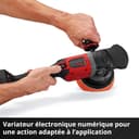 Einhell Professional Polisseuse excentrique sans fil CP-EP 18/125 Li BL-Solo Power X-Change (18 V, plateau 125 mm, moteur Brushless, vitesse de rot. 500-3 800 tr/min, avec 3 disques, sans batterie) - 9