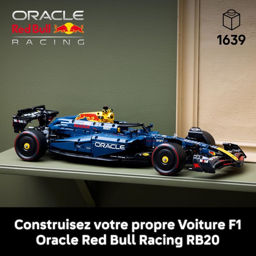 LEGO Technic F1 Oracle Red Bull Racing RB20 - Jeu de Construction Collector pour Adulte - Inclut Un Moteur V6 et Une boîte de Vitesses - Idée Cadeau pour passionnés de Formule 1 42206 - 2