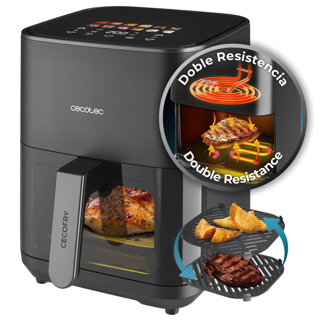 Cecotec Air Fryer Cecofry&Grill Duoheat 4000. Friteuse à …