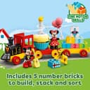LEGO DUPLO | Disney Mickey & Minnie Birthday Train Toy for 2+ Year Old Girls & Boys - Educational Toys for Toddlers with Number Bricks & 3 Figures - Gift Idea - 10941 - 4