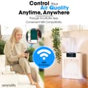 SereneLife Air Purifier for Large Room upto 100m² – HEPA Filter for Pets Dust Odor, Better Sleep, Allergies and Smoke, Smart WiFi App Control, Quiet Sleep Mode for Bedroom and Home Office (White) - 6