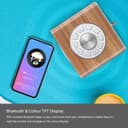 LEMEGA CR4 Radio numérique Dab/Dab+/FM avec Bluetooth,Radio Dab Portable alimentée par Le Secteur,Horloge à Deux alarmes avec Snooze,Affichage Couleur,Effet Bois (Noyer) - 4
