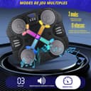 Esnowlee Music Boxing Machine for Kids, Wall-Mounted Bluetooth Punch Pad with Gloves,Sport Toy Gifts for 3 4 5 6 7 8 9 10 11 12 Year Old (Black) - 6