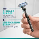 Gillette Mach3 Lames de rasage pour homme - 20 lames de rechange Gillette originales pour homme avec bandes coulissantes pour un glissement en douceur et revêtement de la lame - 6