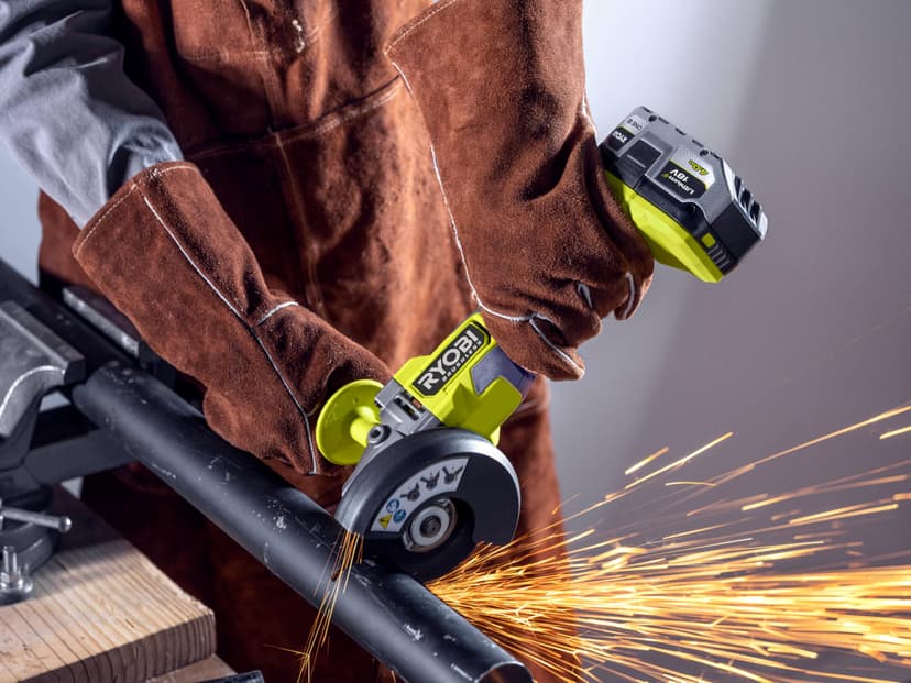 Ryobi RAG18BL-0 18V ONE+ 125mm Cordless Angle Grinder (Battery & Charger Excluded) - 4