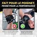 Sangle Poignet Musculation Poulie - Poignée Musculation - Bande Poignet Musculation - Sangle Poignet Musculation - Cuff Musculation - Machine à poulie - Accessoires poulie fitness - Guide Interactif - 5