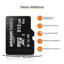 Amazon Basics Carte Mémoire microSDXC avec Adaptateur Grande Taille, A2, U3, Vitesse de Lecture Jusqu’à 100Mbit/s, 512Go, Noir - 4