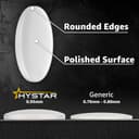 Hystar® Aero Glides | 40 Dot Mouse Skates for Glass Mousepad | High-Density PTFE | Rounded and Polished for Quiet Use - 3
