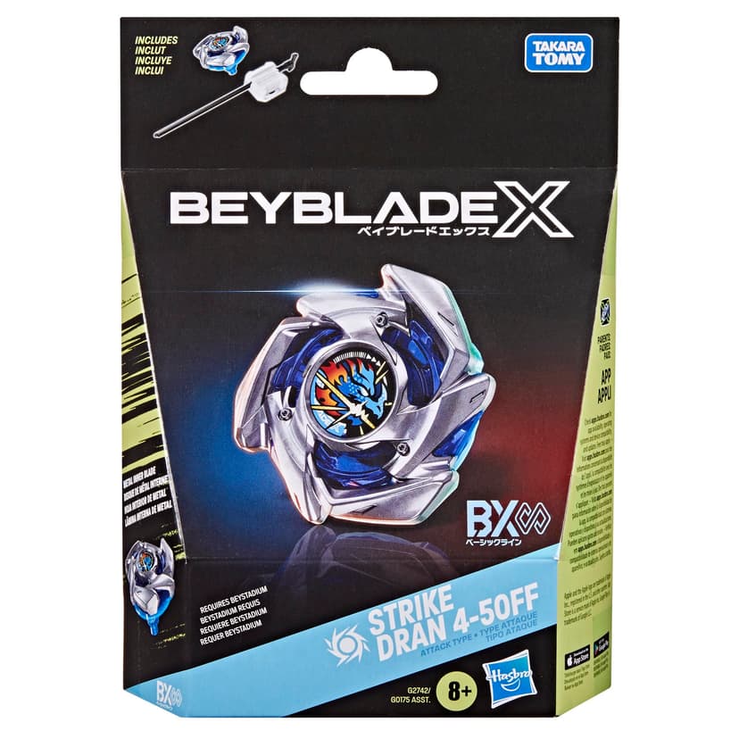 Beyblade X Strike Dran 4-50FF BX Infinity Starter Pack Set with Takara Tomy Attack Type Top and Launcher, Battling Tops Game Toys, Ages 8+ - 6