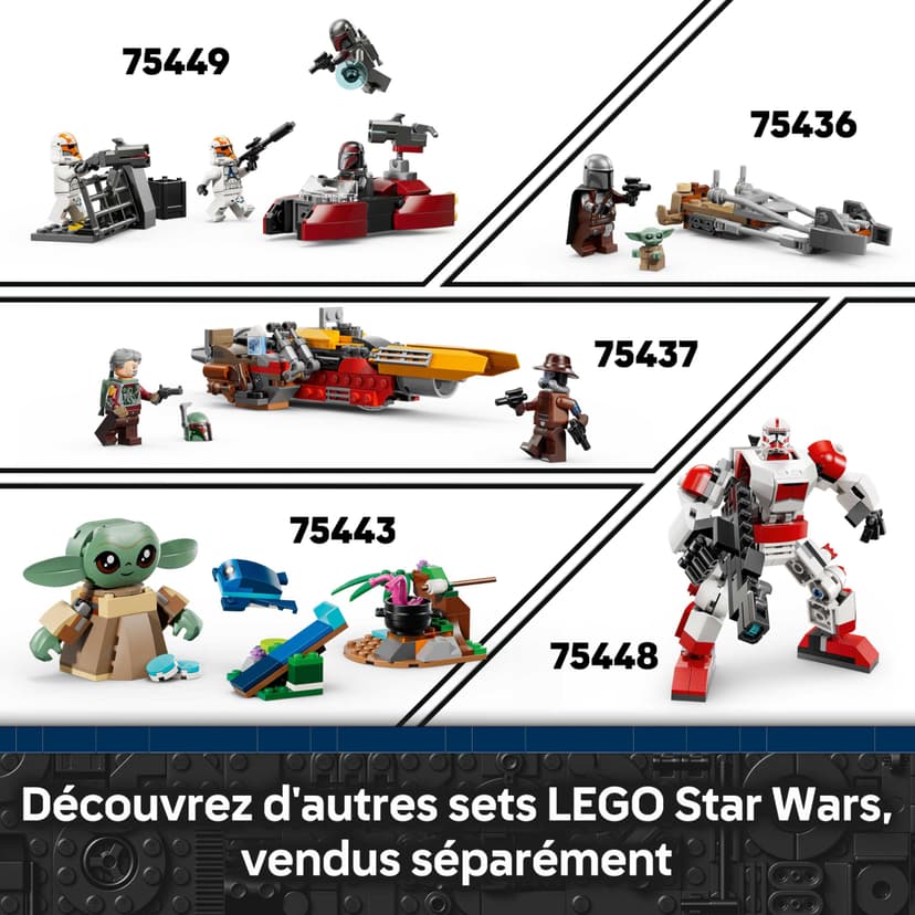 LEGO Star Wars 75452 Droïde Astromécano BB-8 - Maquette de Figurine de Droïde - Jouet de Construction avec Tête Pivotante & Roue - Décoration de Chambre - Cadeau pour Garçon, Fille & Fans dès 10 Ans - 7