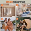 Vacbird 10 Pièces Sacs Sous Vide Vetement Aspirateur, 4 * 40x54cm, 4 * 47x64cm, 2 * 54x74cm, Sac de Rangement Sous Vide Réutilisable, Durable Housse Sous Vide, Idéaux pour Voyager et Organiser Bagage - 8