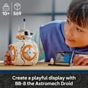 LEGO Star Wars 75452 BB-8 Astromech Droid Figure Model Kit - Building Toy w/a Spinning Head & Wheel - Bedroom Decor Idea - Gift for 10+ Year Old Boys, Girls & Fans - 2