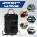 Tactical Car Seat Organizer with 5 Detachable Bag, Car Backrest Protector 600D Oxford Waterproof Tactical Vehicle Seat Back Organiser for Most Vehicle SUV Truck Pickup - 7