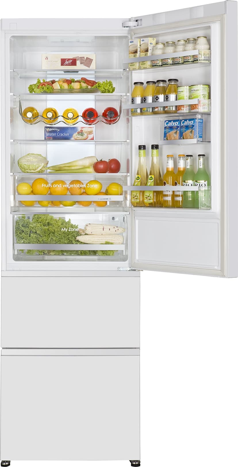 Haier Réfrigérateur/congélateur A2FE735CWJ / A++ / 190 cm de hauteur / 274 kWh/an/réfrigérateur 248 L/congélateur 99 L/tiroir de congélation 3D / blanc - 4