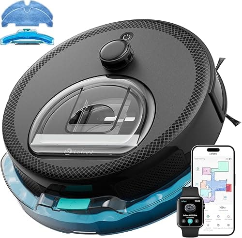 Lefant M330 Pro Robot Vacuum Cleaner 3 in 1, Robot Vacuum Cleaner 5000Pa Suction, DToF Navigation, Mapping, Virtual Zones, Obstacle Avoidance PSD, 150min, Connected by Alexa/APP/WiFi