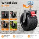 YEAUPE PRO Handcart Foldable 200-300L 150 kg, Foldable Handcart with Parking Brake, 4-Way Folding, Height Adjustable for Camping, Beach Trolley, Garden, Shopping, Black - 4