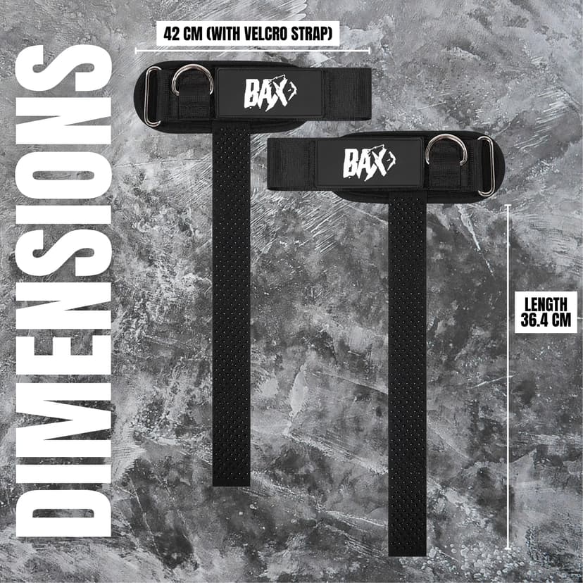 Ekkovision Weight Lifting Strap Bax Logo Cuffed With D Ring - 3