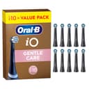 Oral-B iO Series Gentle Care Black, Original Replacement Round Brush Heads, Angled Bristles for Plaque Removal, Softest Brush Head, for Sensitive Gums, Designed for Oral-B iO Electric Toothbrushes, 10 - 1