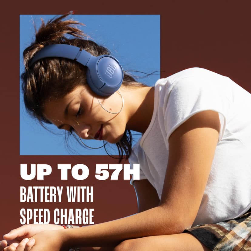 JBL Tune 520 BT Wireless On-Ear Headphones with JBL Pure Bass Sound, Bluetooth 5.3, Hands-Free Calls and 57-Hour Battery Life, Black - 6