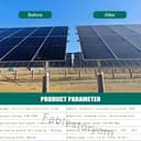 Telescopic Rod PV Panel Wash Cleaning Machine, Solar Panel Cleaning Equipment Solar Cleaner Robot, Solar Panel Cleaner, Electric Water Fed Pole Kit, 360° Rolling Cleaning Water Brush,7.5M/25Ft - 5