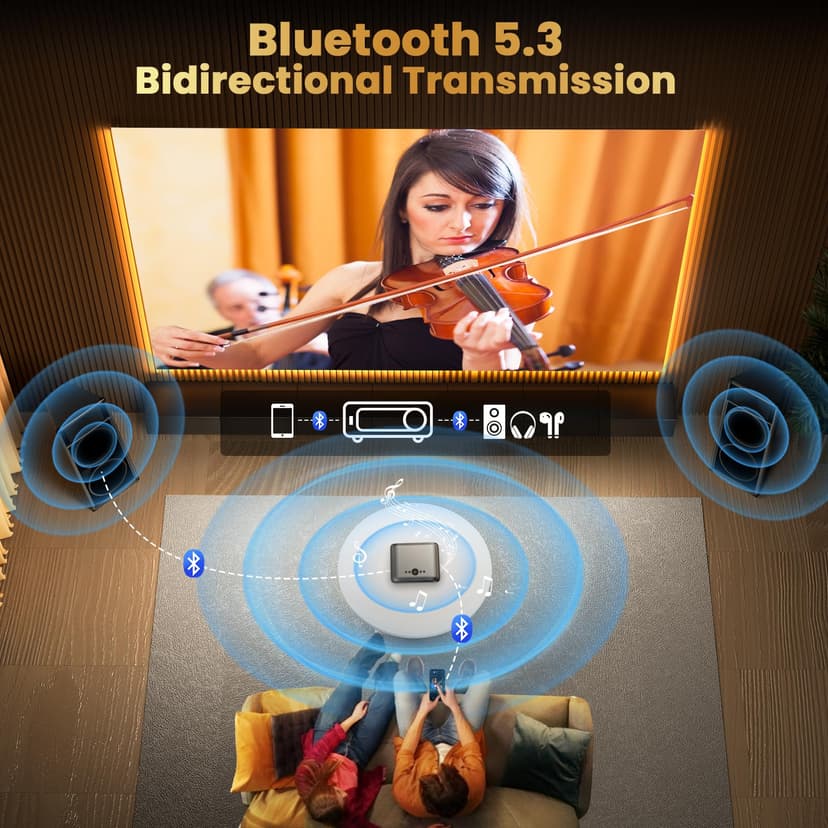 [Elektrischer Fokus/Auto-Keystone] FUDONI Projektor mit WiFi 6 und Bluetooth Dual-Wege, 650ANSI Native 1080P 4K-Unterstützung Outdoor Filmprojektor max. 762.0 cm Display, für iOS/Android/TV-Stick/HDMI - 5