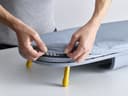 Joseph Joseph Pocket Folding Space-Saving, Compact table-top Ironing Board Regular, Grey/Yellow - 7