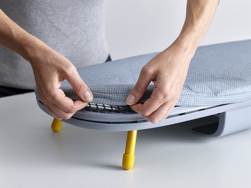 Joseph Joseph Pocket Folding Space-Saving, Compact table-top Ironing Board Regular, Grey/Yellow - 7