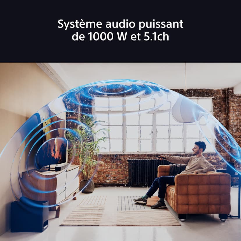 Sony BRAVIA Theatre System 6 (5.1-channel surround sound, 1000 W, with rear speaker and subwoofer, Dolby Atmos, DTS:X, AI Voice Zoom 3 with BRAVIA TV, DSEE, multi-stereo party mode) Black - 4
