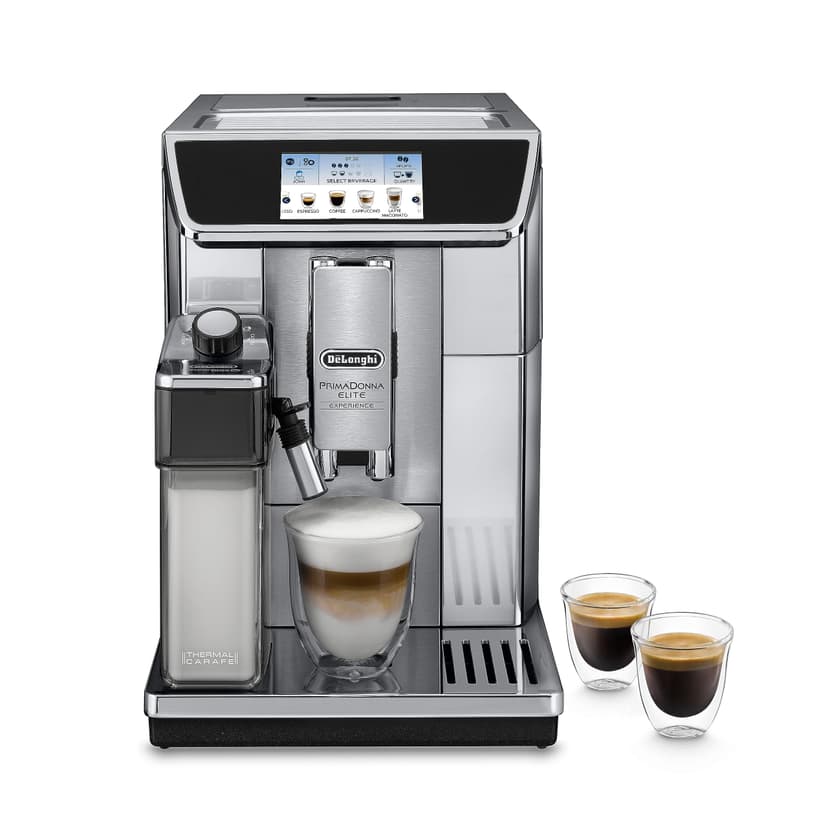 Delonghi Primadonna Elite Experience ECAM 656.85. MS Freestanding Fully Automatic Espresso Machine Black, Metallic – Coffee (Freestanding, Espresso Machine, Black, Metallic, Cup, Stainless Steel, Sensor) - 1