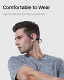 SHOKZ OpenRun Bone Conduction Headphones, Open-Ear Bluetooth Sports Earphones with Mic, IP67 Waterproof Wireless Headset for Running and Workout, 8H Playtime, USB-C - Black, Sport headband - 3