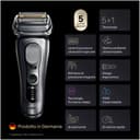 Braun Series 9 PRO+ Men's Electric Razor, 5+1 Ultra Thin Blades, Shaver with 60 Minute Battery, Charging Case, 6-in-1 SmartCare Center, Wet & Dry, Electric Shaver, Made in Germany, 9677cce, Silver - 9