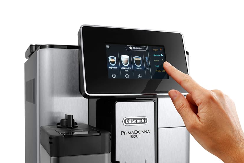 De'Longhi Primadonna Soul, Fully Automatic Bean to Cup, Espresso an Cappuccino Coffee Maker, ECAM610.75.mb, 2.2 liters, Black and Silver - 5