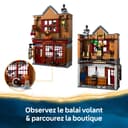 LEGO Harry Potter Quality Quidditch Supplies & Ice Cream Parlour Set with 2 Diagon Aley Shop Toys, 6 Minifigures & Accessories incl. a Nimbus 2000 Broom - Gift for 8+ Year Old Boys & Girls - 76452 - 5