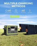 FOSSiBOT F2400 Portable Power Station With 420W solar panel, 2048Wh LiFePO4 solar-generator with 3 x 230V AC Output 2400W (4800W Peak), Applicable to RV/Camping/Home - 4