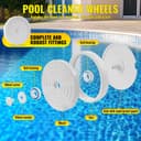 Rebuild Repair Kit Replacement for Polaris Zodiac Automatic Pool Cleaner 280 with Wheel, Tire, Drive Shaft, Turbine Bearing, All Purpoe Bag, Sweep Hose, Wheel Bearing, Tailsweep Pro - 5